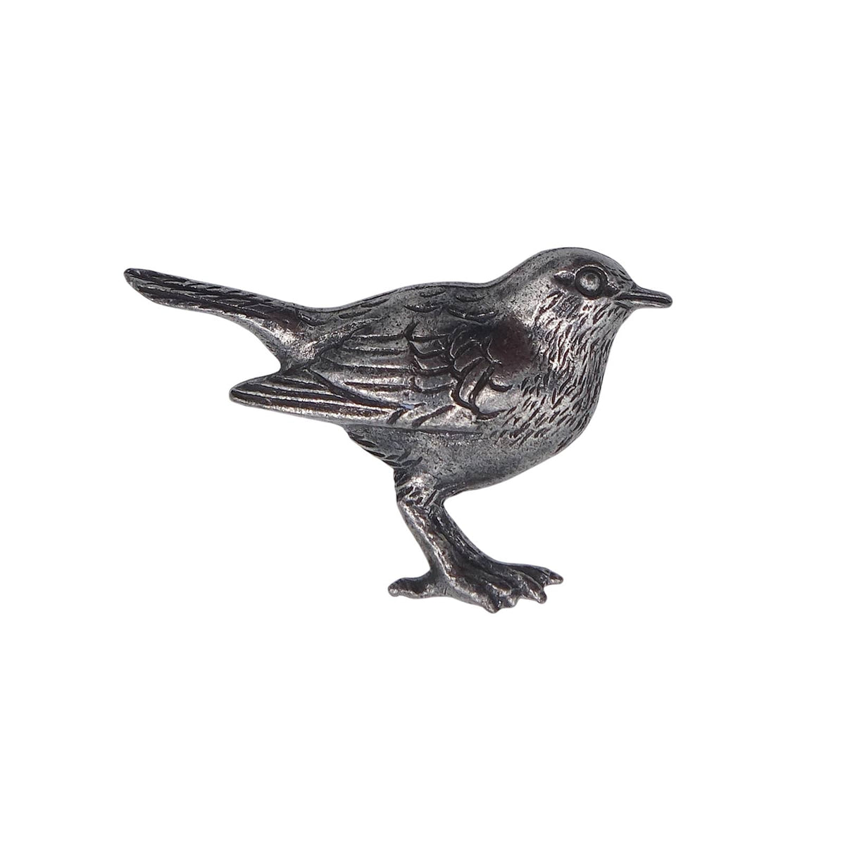 ヨーロッパコマドリ 鳥 ピューター ビンテージ ピンズ 動物 アクセサリー ピンバッチ
