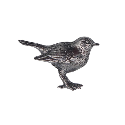 ヨーロッパコマドリ 鳥 ピューター ビンテージ ピンズ 動物 アクセサリー ピンバッチ