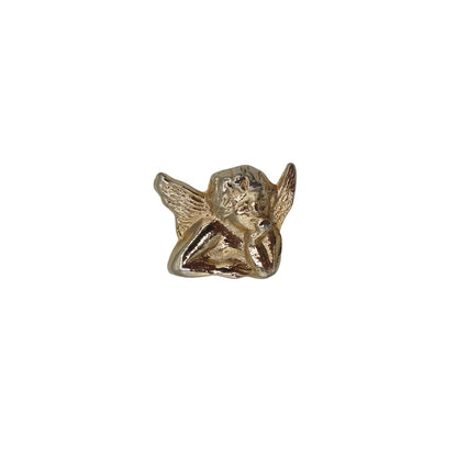 頬杖をつく天使 ピンズ エンジェル 金色 ピンバッチ