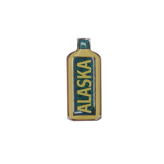 ALASKA リキュール ボトル型 ピンズ 酒 レトロ ピンバッチ