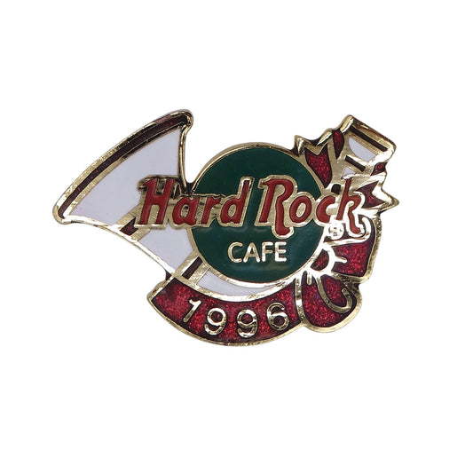 1996年 Hard Rock CAFE クリスマス ホルン ピンズ ハードロックカフェ レトロ ピンバッジ